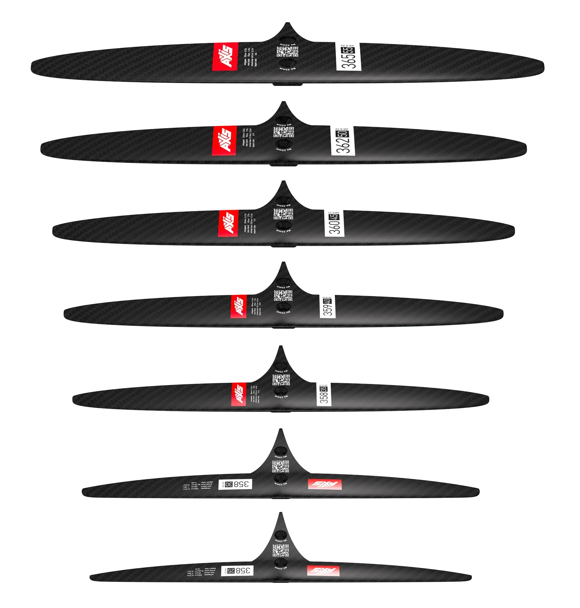AXIS SKINNY - 358-30 Carbon Rear Hydrofoil wing - Image 5