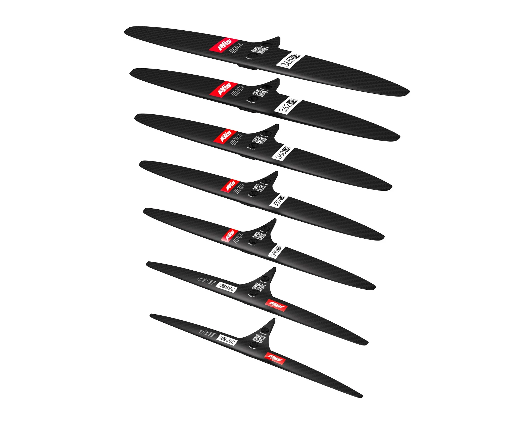AXIS SKINNY - 358-25 Carbon Rear Hydrofoil Wing - Image 4